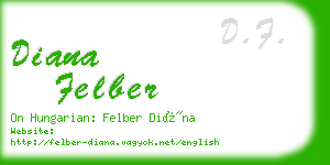 diana felber business card